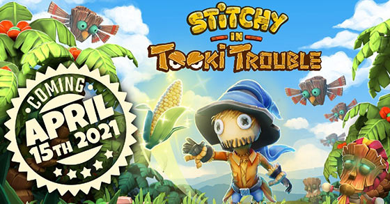 the charming side-scrolling platformer stitchy-in-tooki trouble is coming to the nintendo switch on april 15th 2021