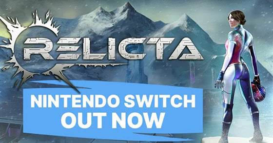 the critically acclaimed puzzle game relicta is now available for the nintendo switch