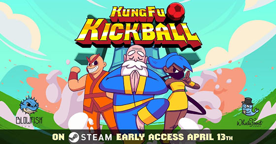 the team-based sports platform fighter kunguu kickball is coming to steam early access on april 13th 2021
