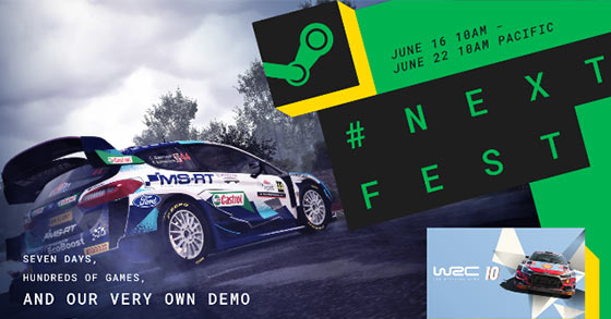 nacon and studio kt racings wrc 10 will be a part of steam next fest 2021 from june 16th to june 22nd