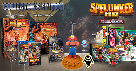 spelunker hd deluxe will be available for pre-order to ps4 and nintendo switch as a limited and collectors edition on june 6th 2021