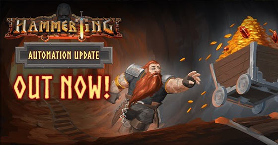 the dwarven mining colony sim hammerting has just released its automation update