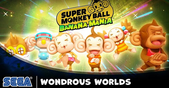 sega has just released the wondrous worlds trailer for super monkey ball banana mania