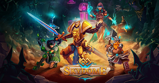 the 4-vs-4 multiplayer online tower defense moba skydome is coming to pc via early access on august 18th 2021