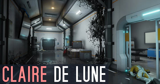the story-driven fps puzzler sci-fi adventure game claire de lune is now available for pc