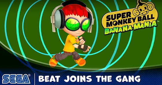 beat from jet-set-radio has just joined the character roster of super monkey ball banana mania