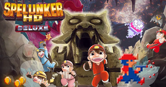inin games and tozais spelunker hd deluxe is coming digitally to the ps4 and nintendo switch today
