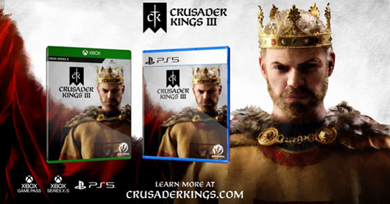 paradox interactives hit grand strategy rpg crusader kings 3 has just been announced for the ps5 and xbox series x-s