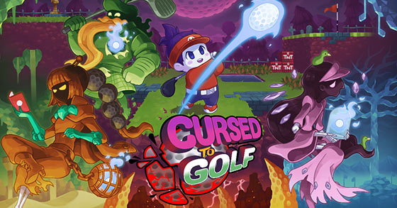 the golf-themed roguelike adventure game cursed to golf is coming to pc and the nintendo switch in 2022