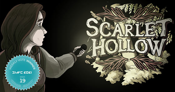 the horror mystery visual novel scarlet hollow just won the fan favorite vote 19 at gdwc 2021
