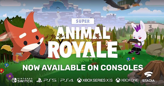 the zoological battle royale super animal royale is now available on consoles