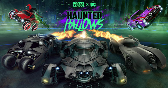 batman is returning to rocket league on october 14th to headline the annual haunted hallows event