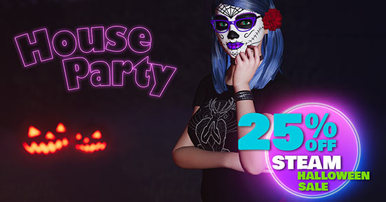 the 18 plus erotic adventure game house party has just kicked-off its halloween steam sale 2021 party