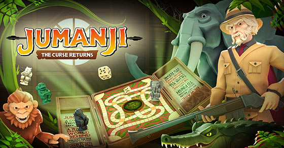 the jumanji-based board game jumanji the curse returns is now available to pre-order on ios and android