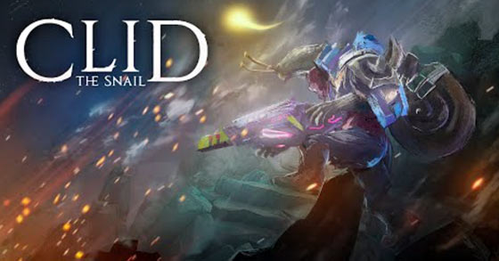 the challenging twin-stick shooter adventure game clid the snail is now available for pc