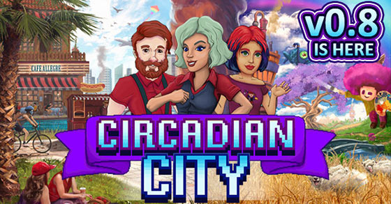 the life sim game circadian city has just released its second major update v0.8 via steam early access