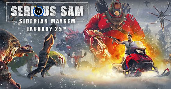 serious sam siberian mayhem is coming to pc via steam on january 25th 2022