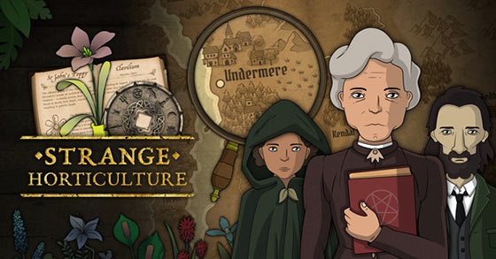 the occult-themed puzzle adventure game strange horticulture is coming to pc via steam in early 2022