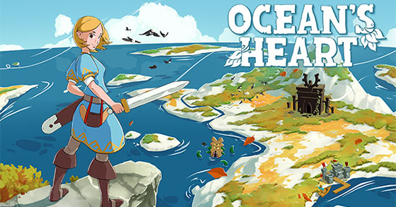 the zelda-like pixel-art arpg oceans heart is coming to the nintendo switch on february 10th 2022
