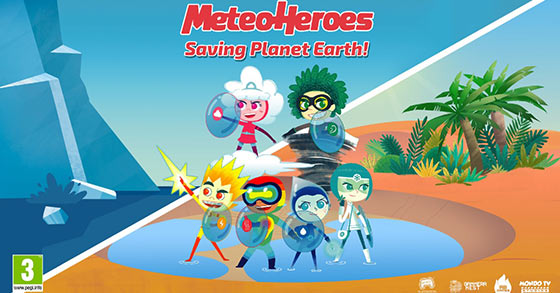 the cartoon-like action platformer meteoheroes is now available for playstation and pc
