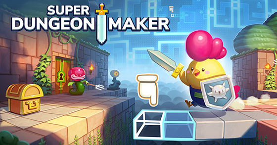 the creative 2d pixel art dungeon editor super dungeon maker is coming to steam early access on february 15th 2022