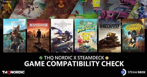 thq nordic has just released its steam deck game compatibility list