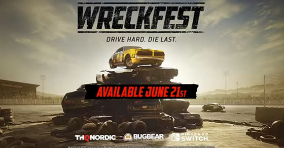 bugbear entertainments wreckfest is coming to the nintendo switch on june 21st this summer 2022