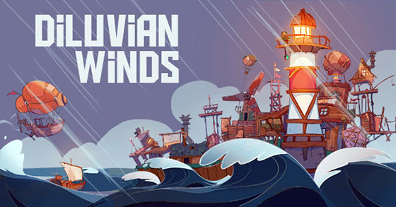 the beautiful hand-drawn sail-punk colony sim diluvian winds is coming to pc via early access in q3 2022