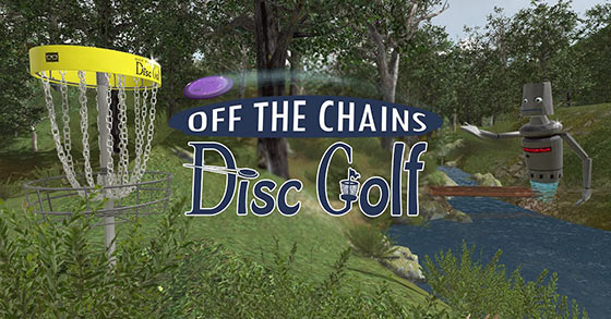 the lighthearted disc golf vr sim off the chains disc golf is now available for oculus quest via applab