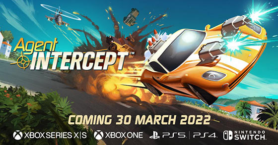 the over the top driving arcade action game agent intercept is coming to consoles on march 30th 2022
