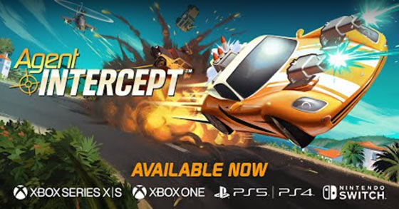the over the top driving arcade action game agent intercept is now available for consoles