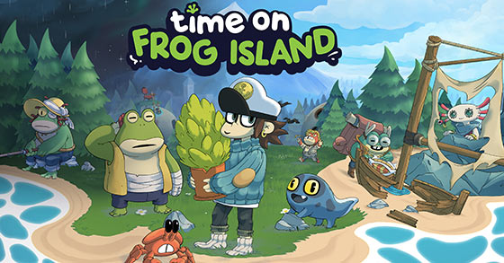 the sandbox puzzle adventure game time on frog island is coming to pc and consoles this summer 2022