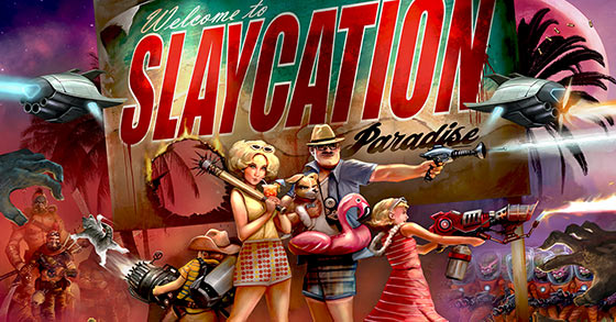 the tower defense twin-stick shooter slaycation paradise is coming to consoles and pc in 2022