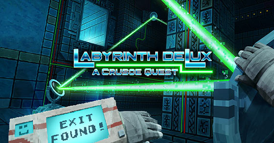 the vr puzzle adventure labyrinth deLux a crusoe quest is now available via steam vr and oculus quest