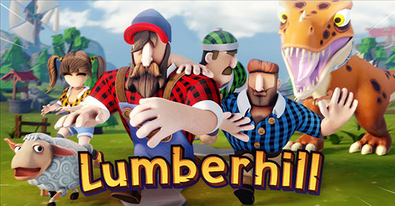 the chaotic multiplayer party game lumberhill is now available for the nintendo switch