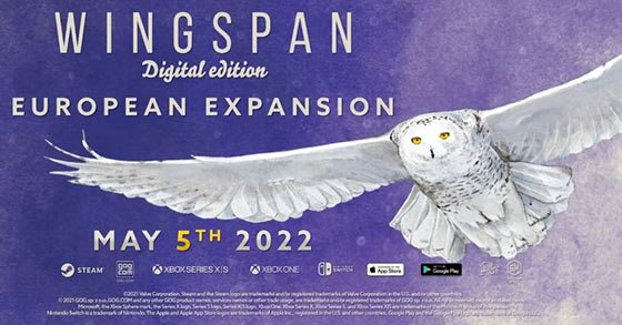 wingspan is going to release its european expansion dlc on may 5th 2022