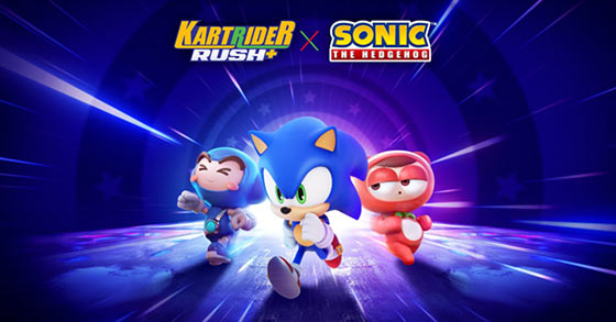kartrider rushplus and sonic has just kicked-off their time-limited crossover collaboration