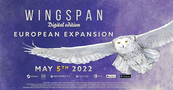 wingspan has just released its european expansion dlc for pc consoles and mobile
