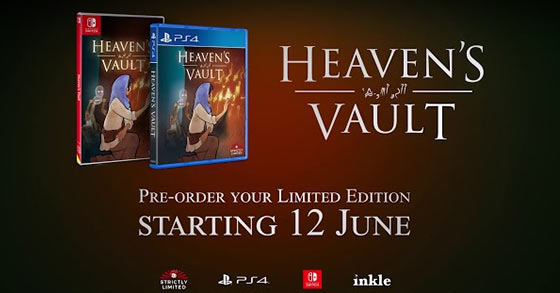 heavens vault is to receive limited boxed editions for the ps4 and nintendo switch via strictly limited games