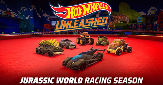 hot wheels unleasheds jurassic world racing season is now available for pc and consoles