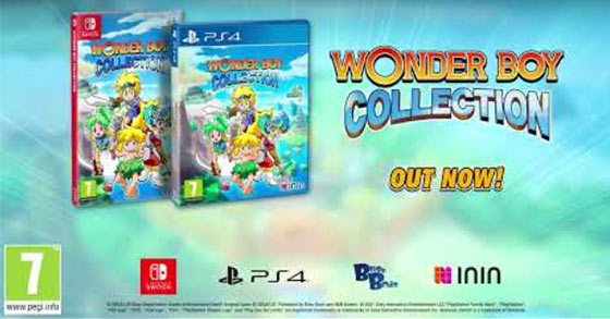 wonder boy collection is now physically and digitally available for the ps4 and nintendo switch