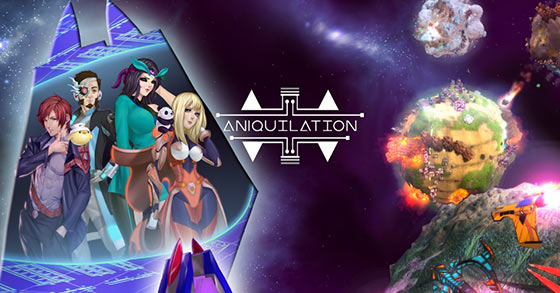 the space-themed 3d twin-stick shooter aniquilation is coming to pc and consoles on july 27th 2022