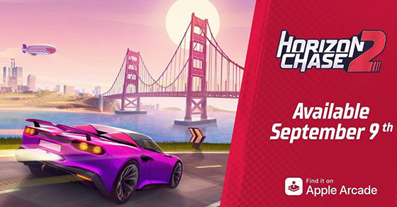 horizon chase 2 is coming to apple arcade on september 9th and pc plus consoles in 2023