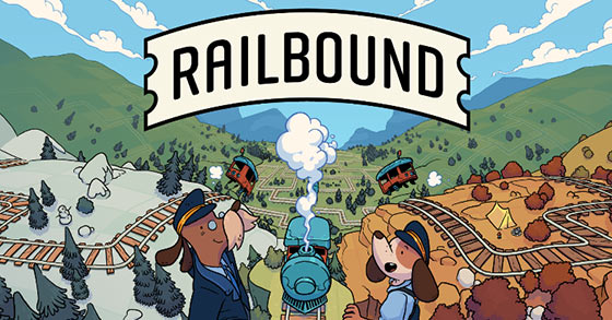 the train-themed puzzle game railbound is now available for pc and mobile