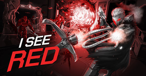 the sci-fi roguelite shooter i see red is now available for pc