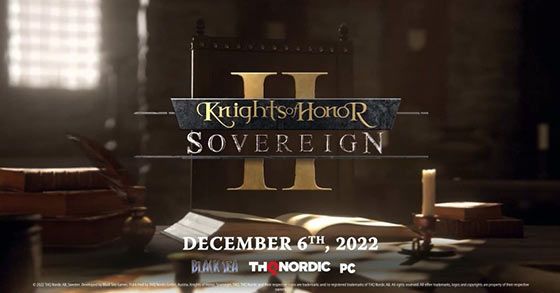 knights of honor 2 sovereign has just released its very first official gameplay video