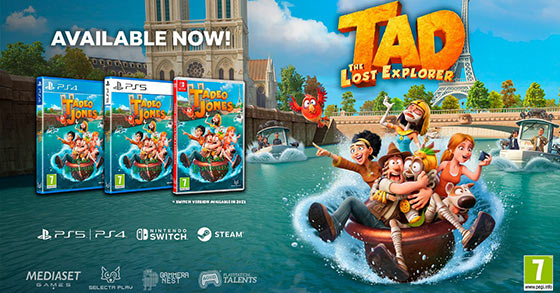 tad the lost explorer and the emerald tablet is now available for pc and playstation