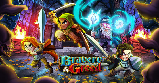 the co-op beat-em-up roguelite dungeon brawler bravery and greed is now available for pc and consoles