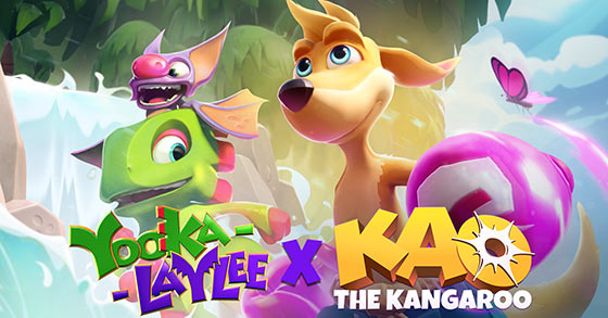 the kao the kangaroo x yooka-laylee collaboration dlc is now available for pc and consoles