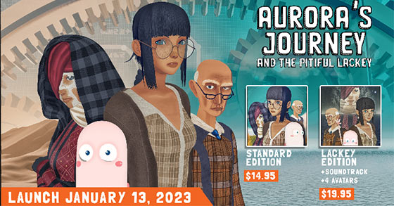 auroras journey and the pitiful lackey is coming to pc and playstation on january 13th 2023